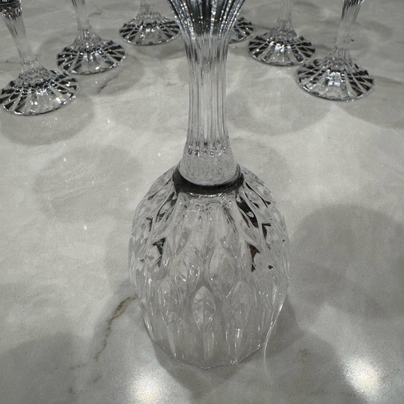 Vintage Cristal d'Arques-Durand BRETAGNE wine glasses 6.5” H -Set Of 7 - Picture 6 of 8